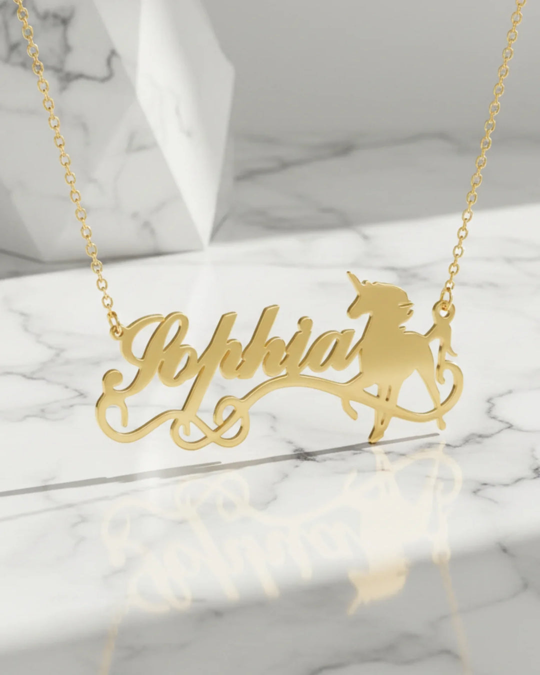 Magical Unicorn Name Necklace – Personalised Fantasy Jewellery IfShe AU