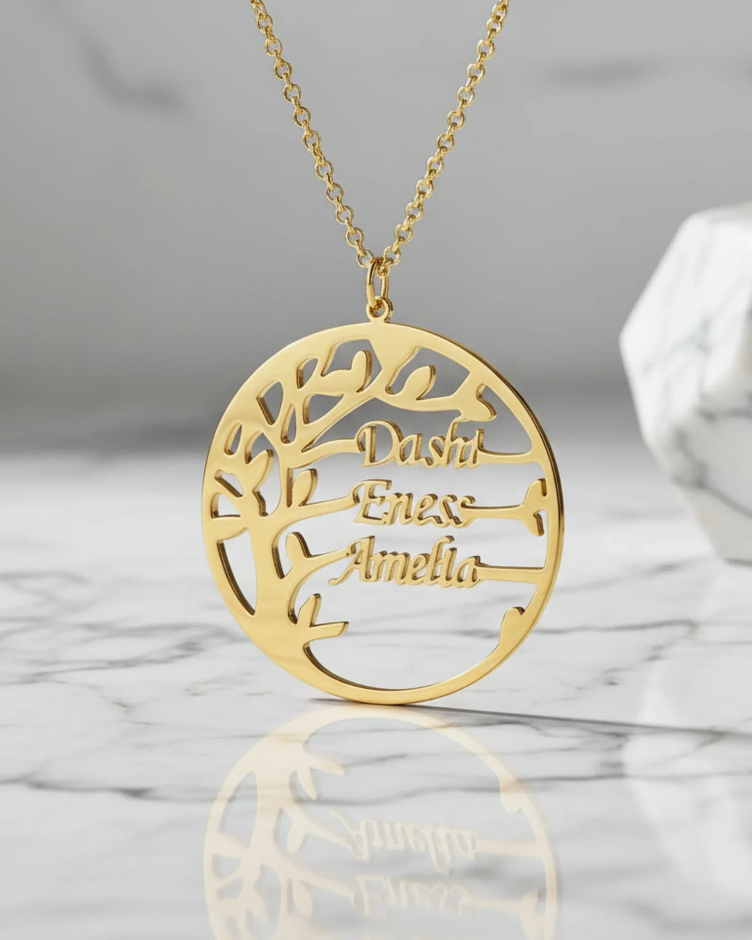 Tree of Life Family Name Necklace – Personalised Jewellery IfShe AU