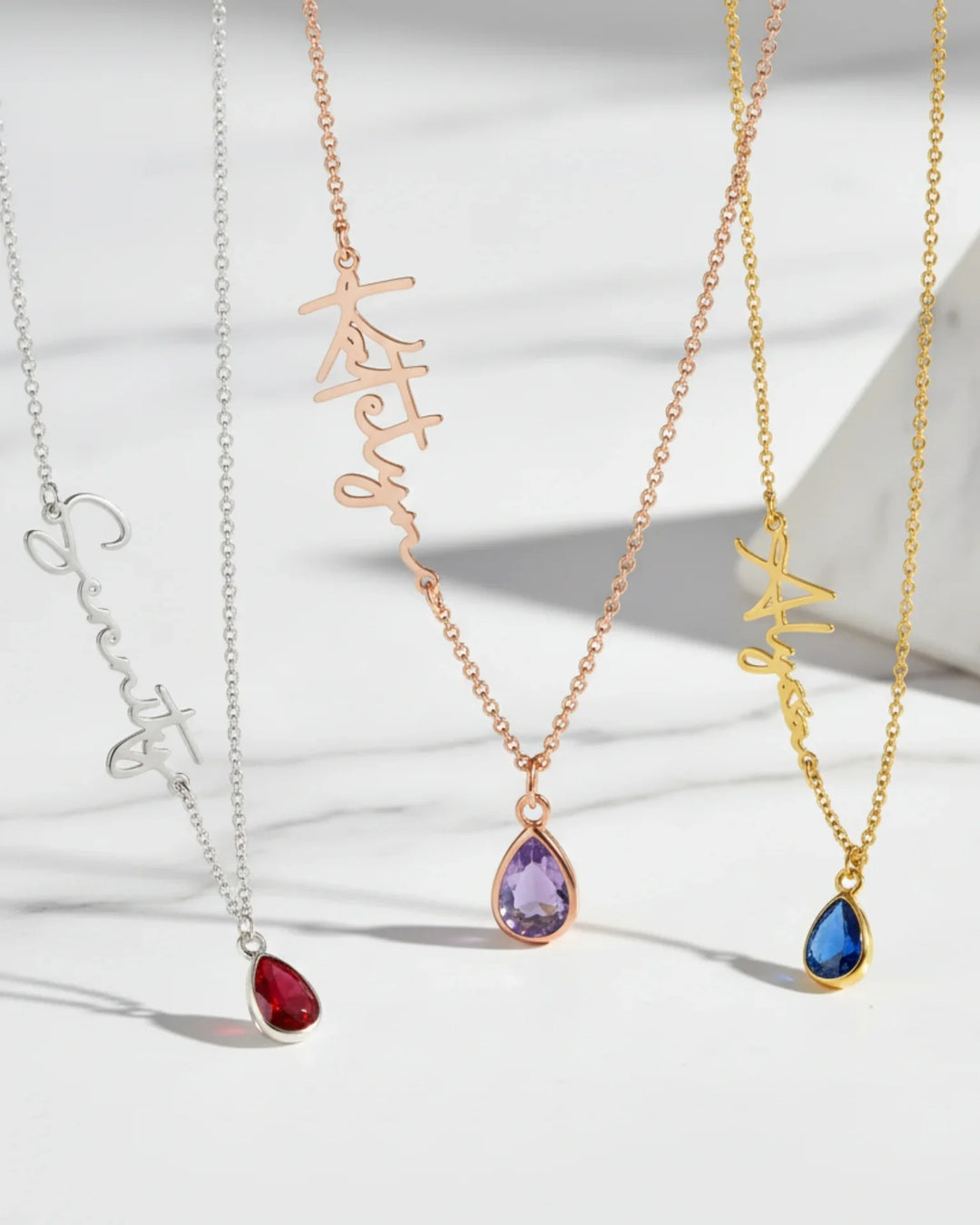 Birthstone Name Necklace – Personalised Gift Jewellery IfShe AU