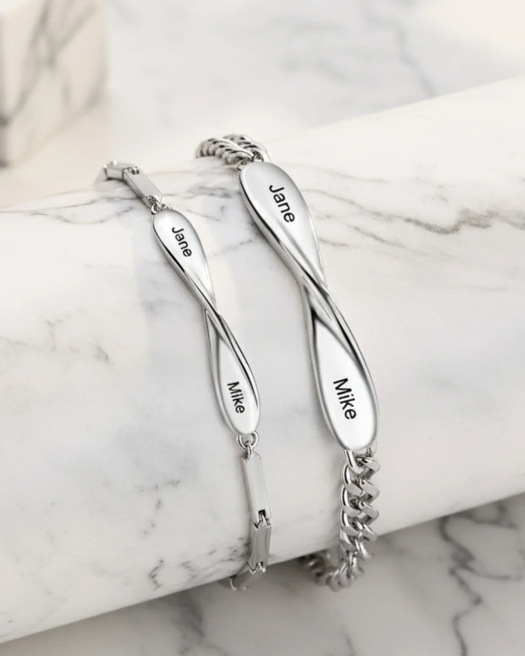 Personalised Infinity Matching Couple Bracelets IfShe AU
